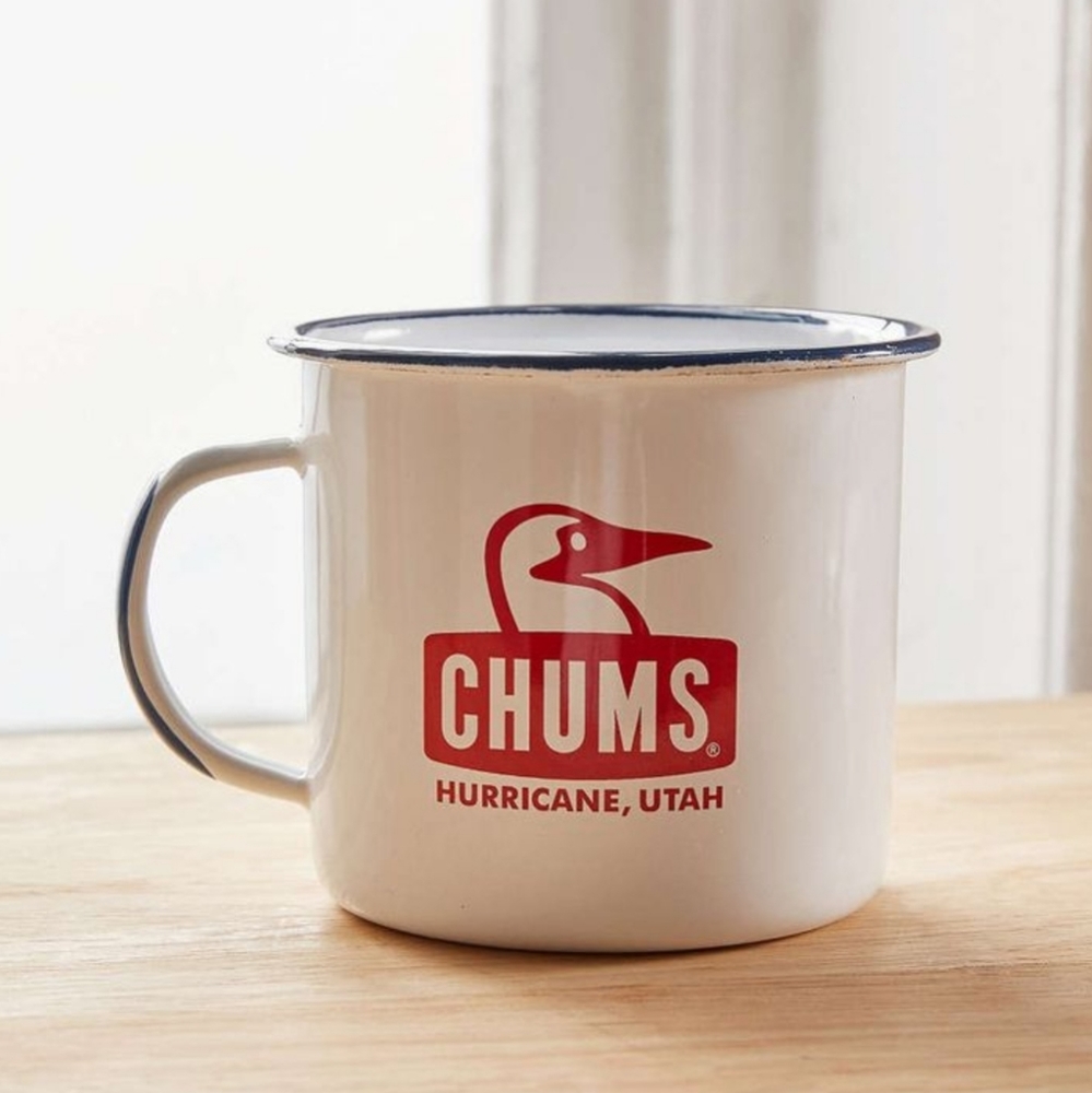 2/$30 Chums Enamel Mug White